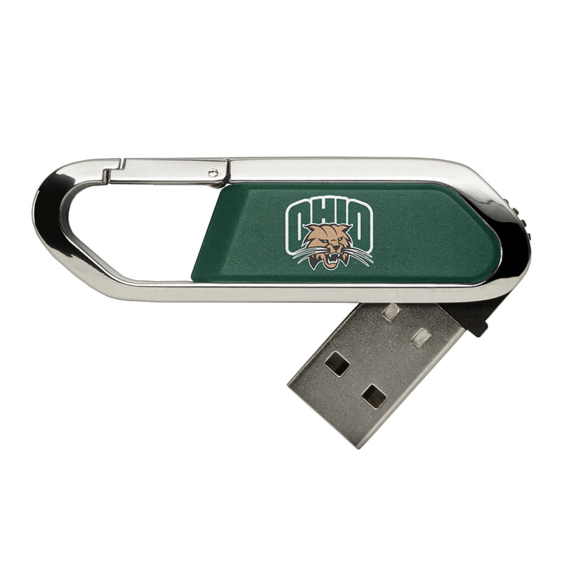 Ohio University Bobcats Solid USB 32GB Clip Style Flash Drive