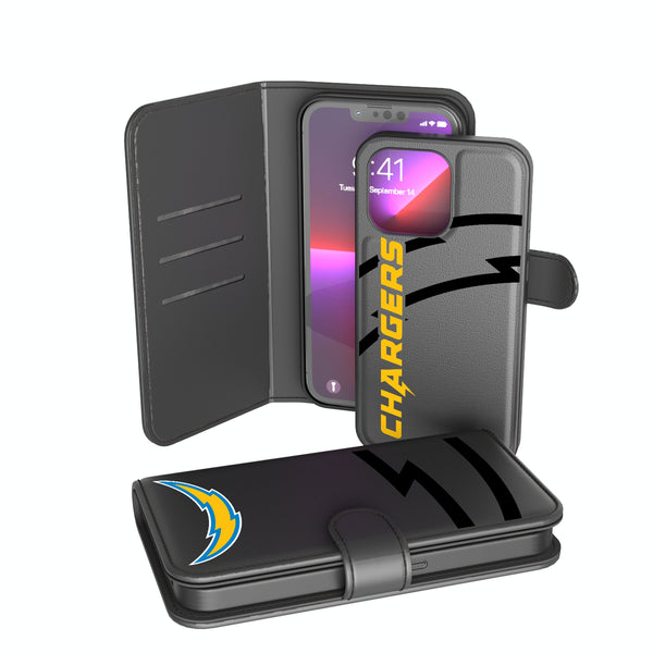 Los Angeles Chargers Monocolor Tilt iPhone Wallet Phone Case