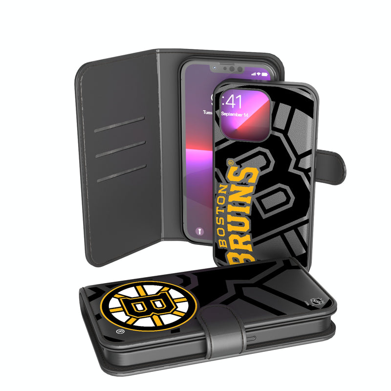 Boston Bruins Monocolor Tilt iPhone Wallet Phone Case