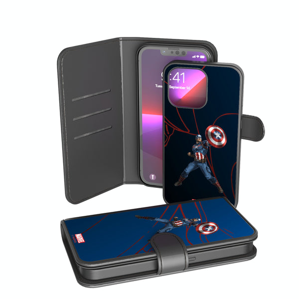 Marvel Avengers Captain America MechLine iPhone Wallet Phone Case