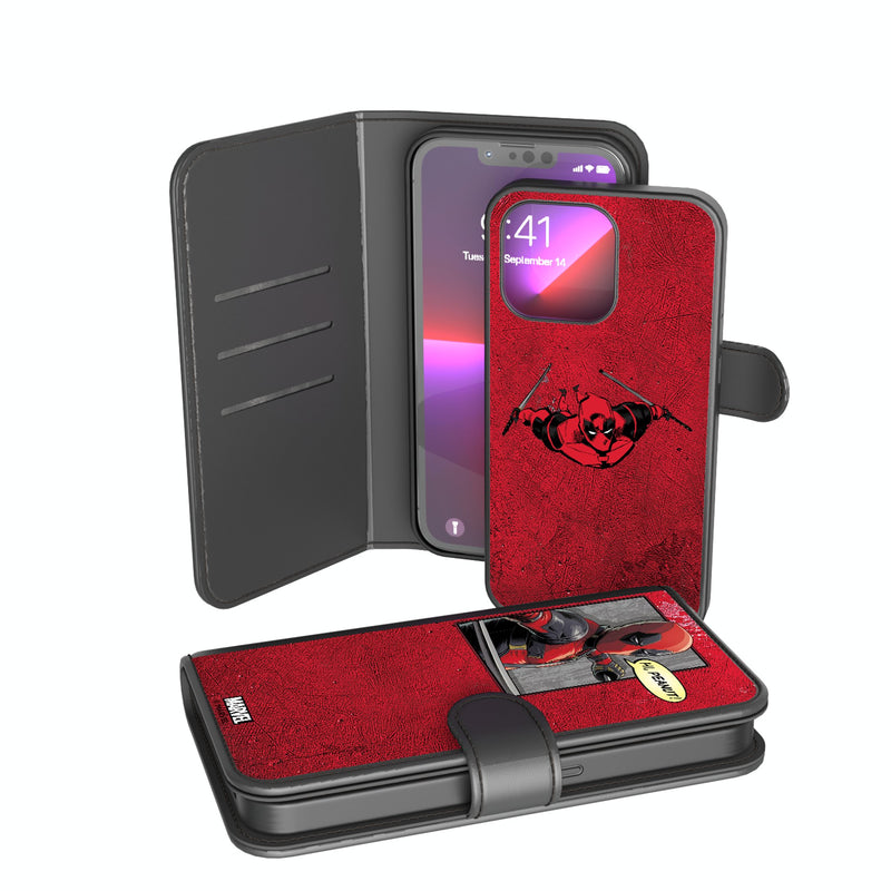 Marvel Deadpool Badge iPhone Wallet Phone Case