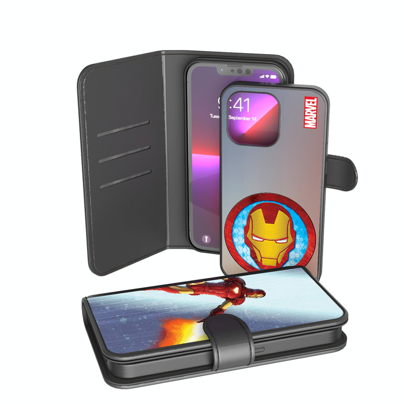 Marvel Avengers Iron Man Cover Art iPhone Wallet Phone Case