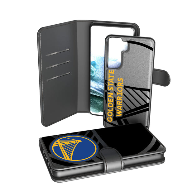 Golden State Warriors Monocolor Tilt Galaxy Wallet Phone Case