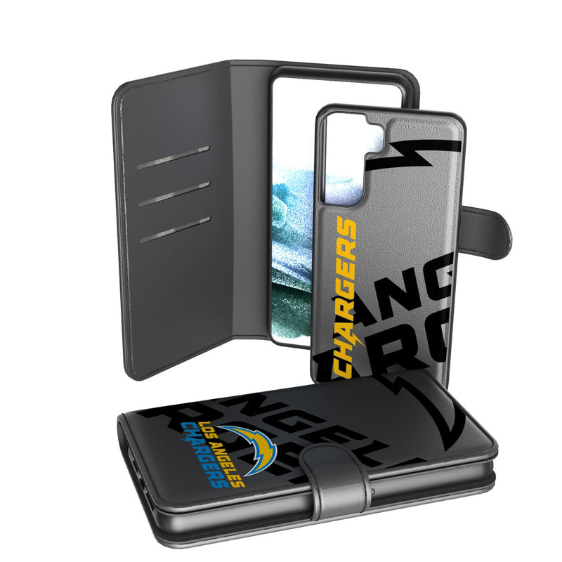 Los Angeles Chargers Monocolor Tilt Galaxy Wallet Phone Case