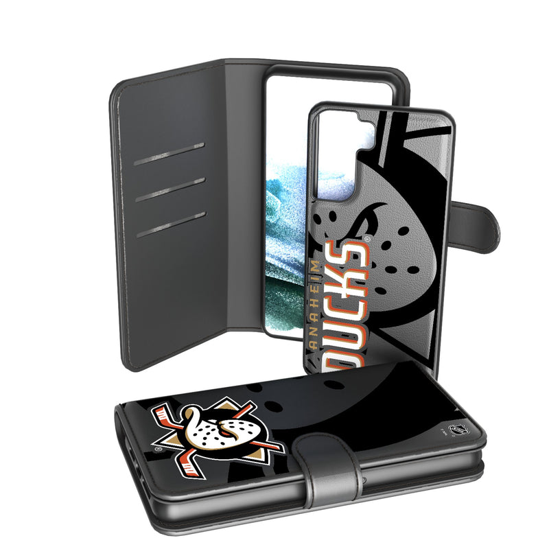 Anaheim Ducks Monocolor Tilt Galaxy Wallet Phone Case