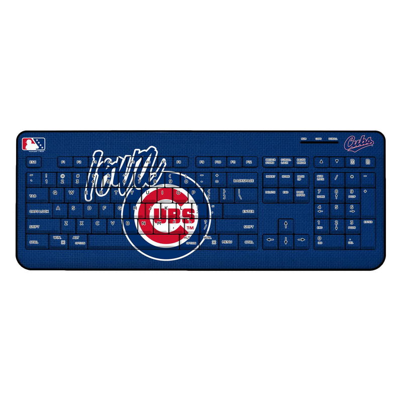 Iowa Cubs Solid Wireless USB Keyboard