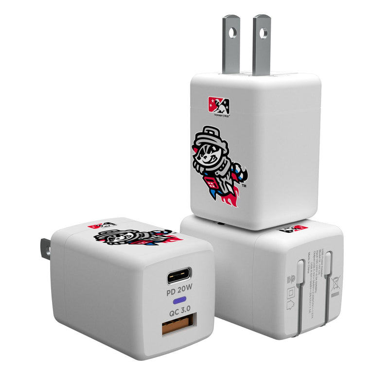 Rocket City Trash Pandas Insignia USB-C Charger