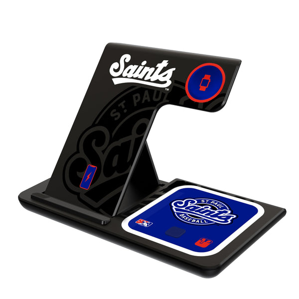 St. Paul Saints Tilt 3 in 1 Charging Station