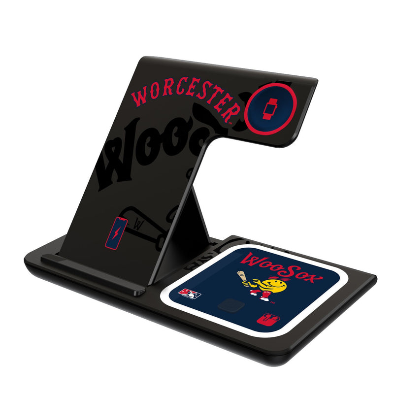 Worcester Red Sox Tilt 3 in 1 Charging Station