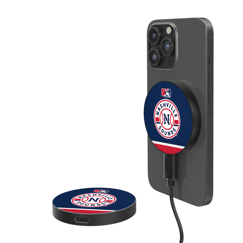 Nashville Sounds Stripe 15-Watt Wireless Magnetic Charger