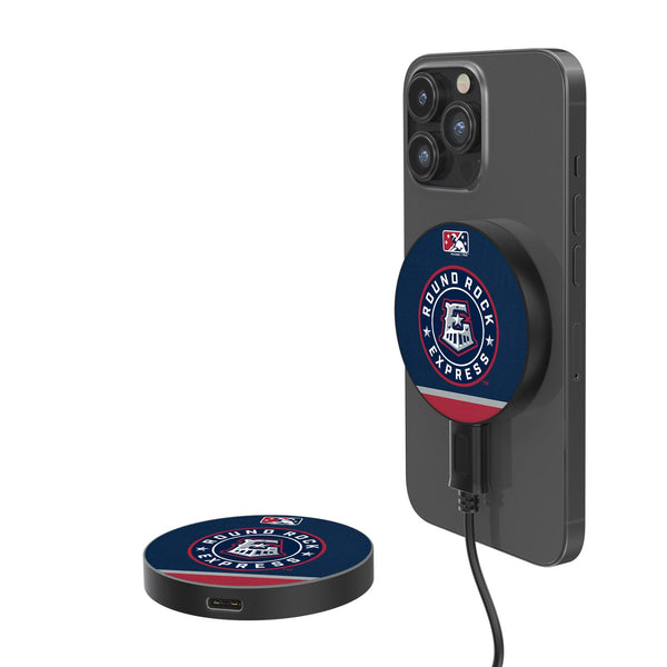 Round Rock Express Stripe 15-Watt Wireless Magnetic Charger