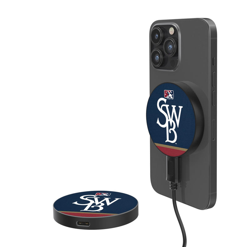 Scranton/Wilkes-Barre RailRiders Stripe 15-Watt Wireless Magnetic Charger