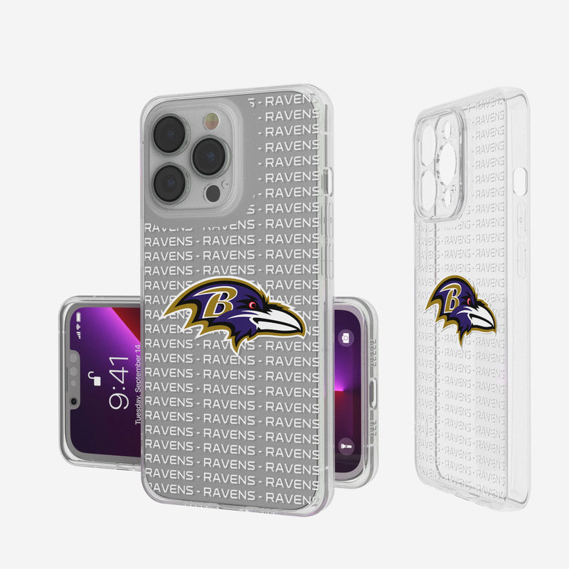 Baltimore Ravens Blackletter iPhone Clear Case