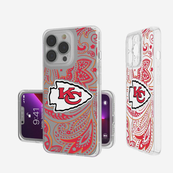 Kansas City Chiefs Paisley iPhone Clear Case