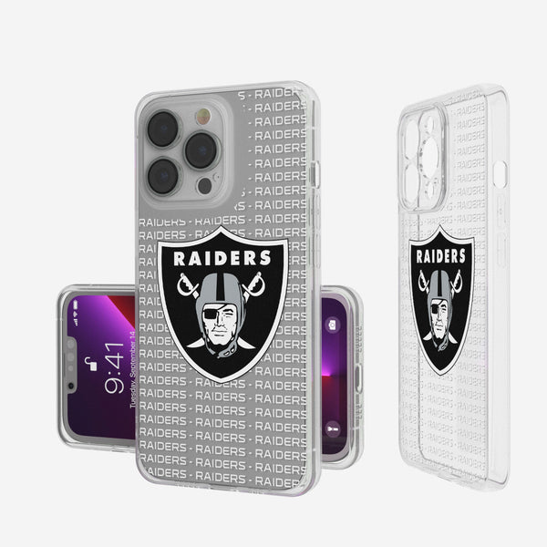 Las Vegas Raiders Blackletter iPhone Clear Case