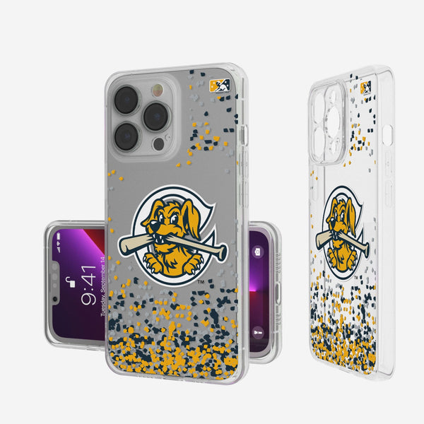 Charleston RiverDogs Confetti iPhone Clear Case