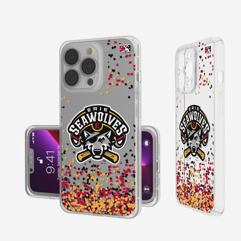 Erie SeaWolves Confetti iPhone Clear Case