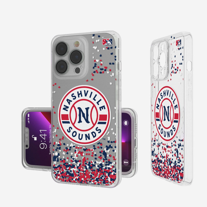 Nashville Sounds Confetti iPhone Clear Case