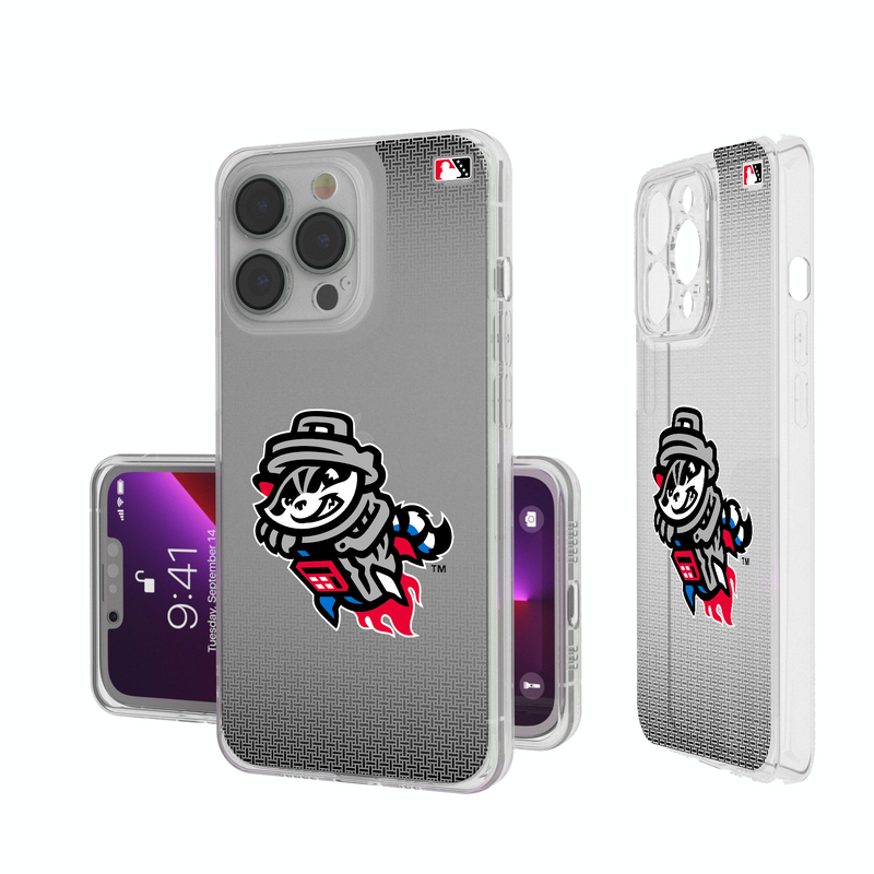 Rocket City Trash Pandas Linen iPhone Clear Phone Case