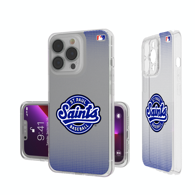 St. Paul Saints Linen iPhone Clear Phone Case