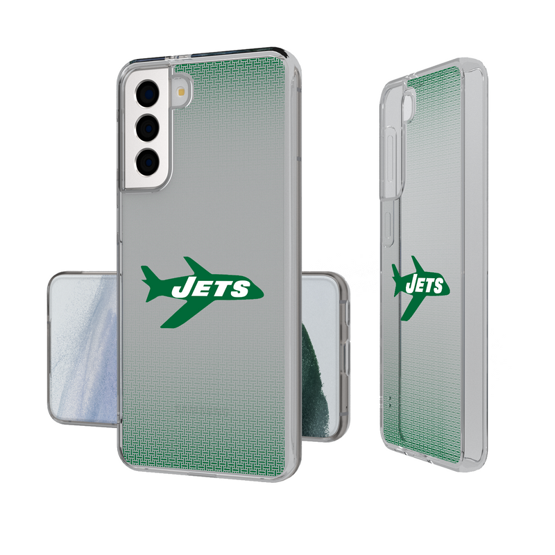 New York Jets 1963 Historic Collection Linen Galaxy Clear Phone Case