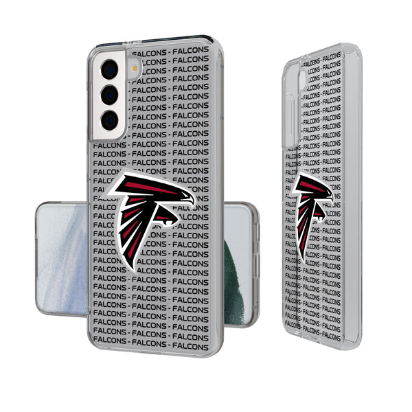 Atlanta Falcons Blackletter Galaxy Clear Case