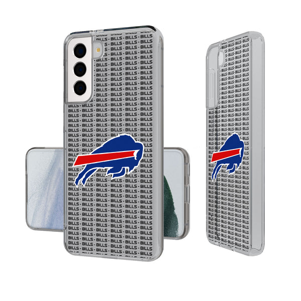 Buffalo Bills Blackletter Galaxy Clear Case