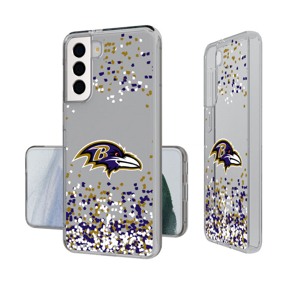 Baltimore Ravens Confetti Galaxy Clear Case