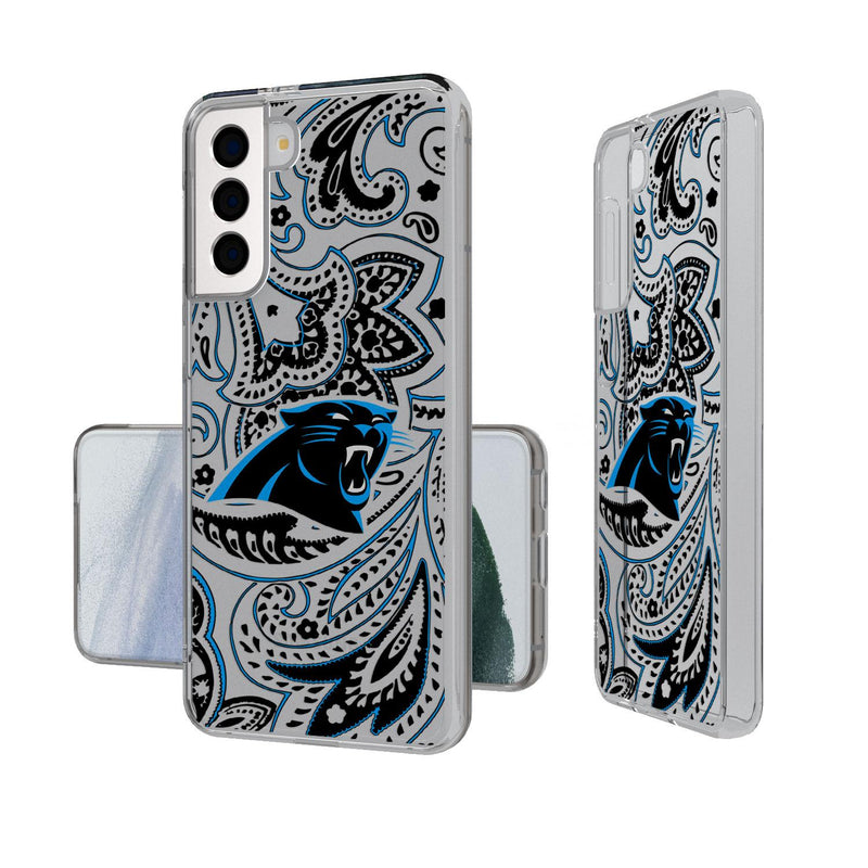 Carolina Panthers Paisley Galaxy Clear Case