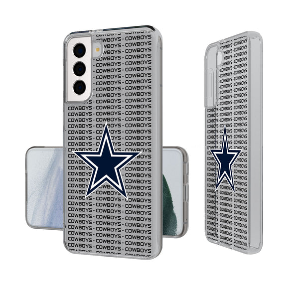 Dallas Cowboys Blackletter Galaxy Clear Case