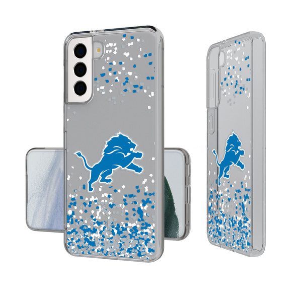 Detroit Lions Confetti Galaxy Clear Case