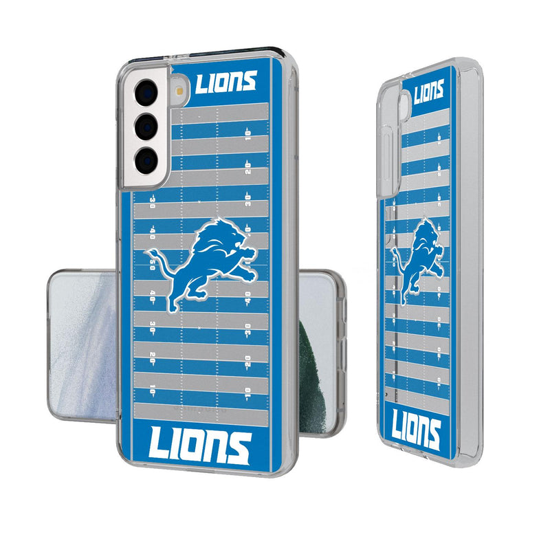 Detroit Lions Football Field Galaxy Clear Case