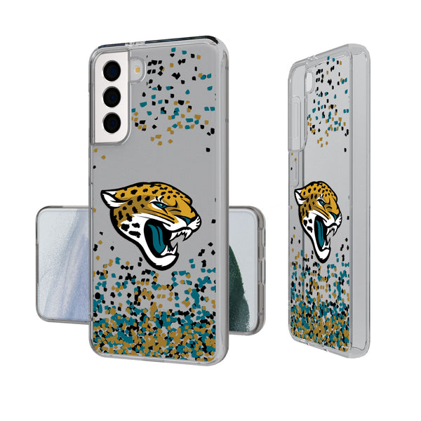 Jacksonville Jaguars Confetti Galaxy Clear Case