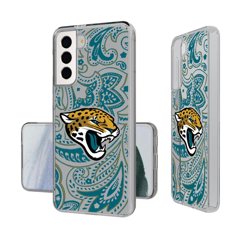 Jacksonville Jaguars Paisley Galaxy Clear Case