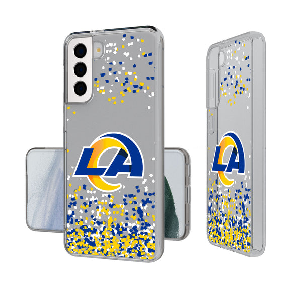 Los Angeles Rams Confetti Galaxy Clear Case