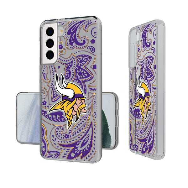 Minnesota Vikings Paisley Galaxy Clear Case