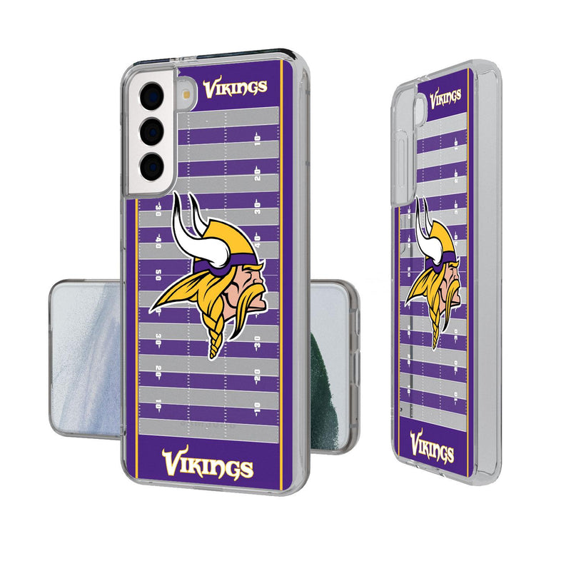 Minnesota Vikings Football Field Galaxy Clear Case