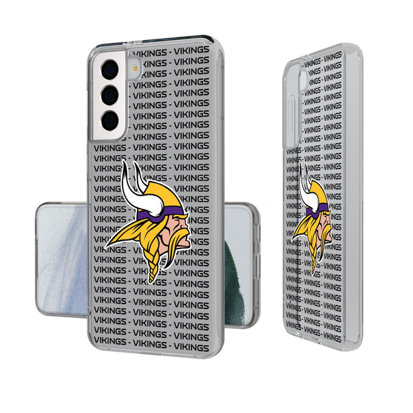 Minnesota Vikings Blackletter Galaxy Clear Case