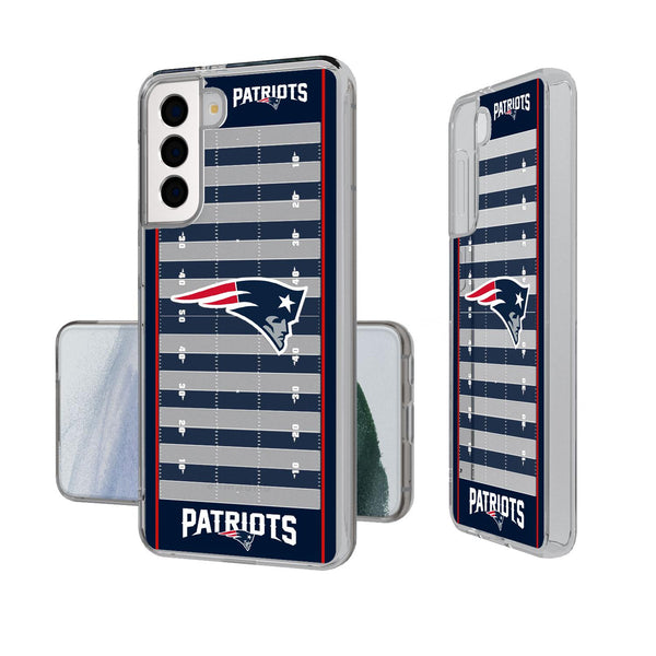 New England Patriots Football Field Galaxy Clear Case