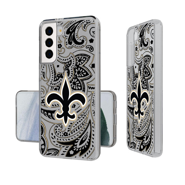 New Orleans Saints Paisley Galaxy Clear Case