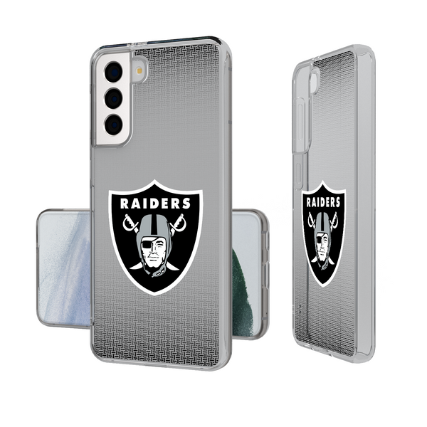 Las Vegas Raiders Linen Galaxy Clear Phone Case