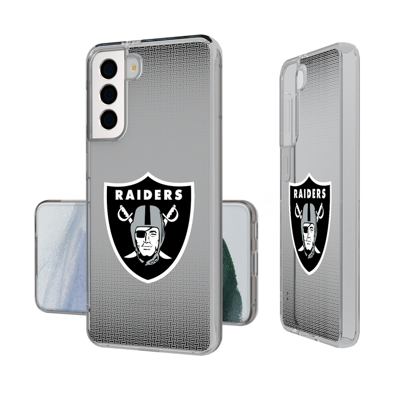 Las Vegas Raiders Linen Galaxy Clear Phone Case