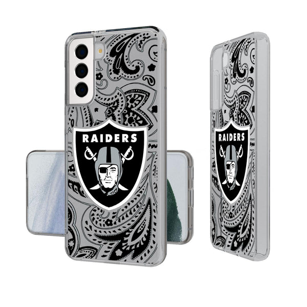 Las Vegas Raiders Paisley Galaxy Clear Case