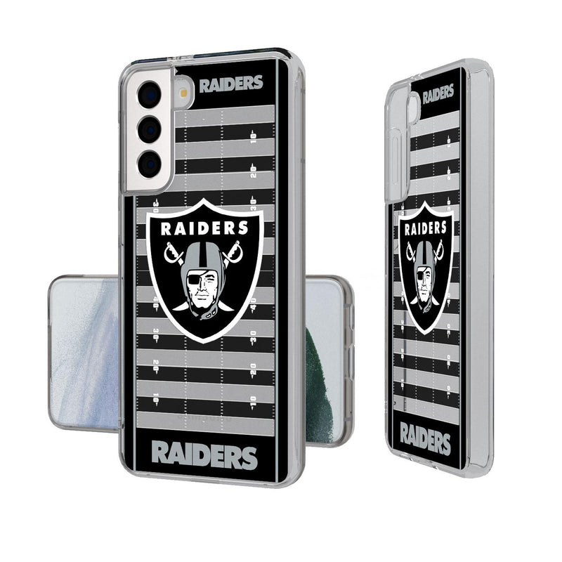 Las Vegas Raiders Football Field Galaxy Clear Case