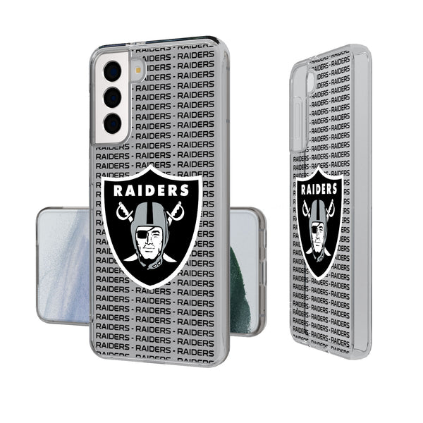 Las Vegas Raiders Blackletter Galaxy Clear Case