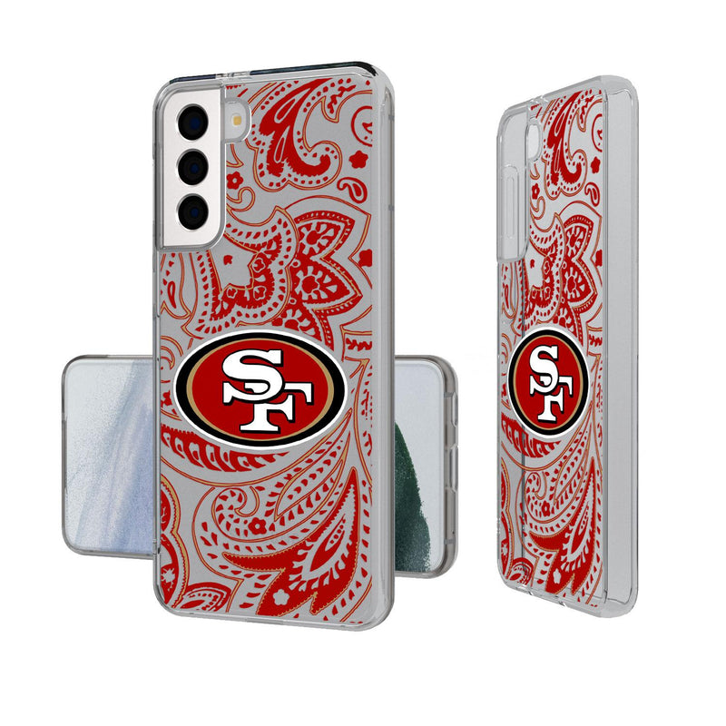 San Francisco 49ers Paisley Galaxy Clear Case