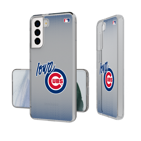 Iowa Cubs Linen Galaxy Clear Phone Case