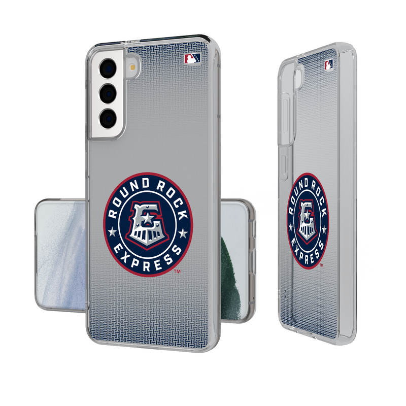 Round Rock Express Linen Galaxy Clear Phone Case