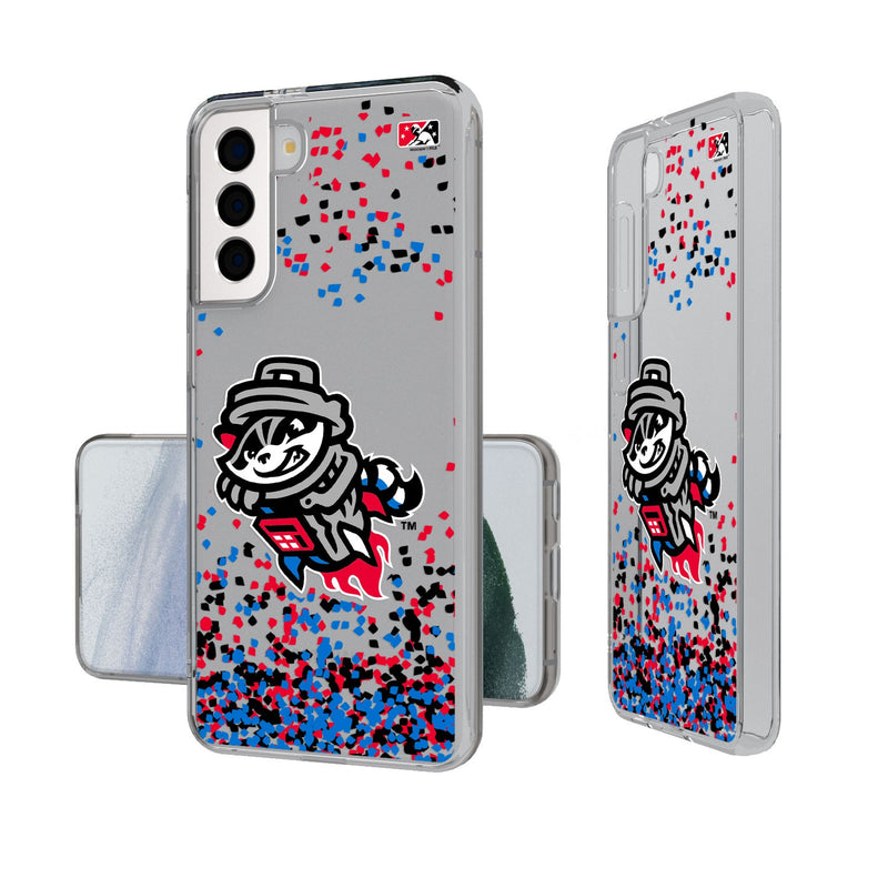 Rocket City Trash Pandas Confetti Galaxy Clear Case