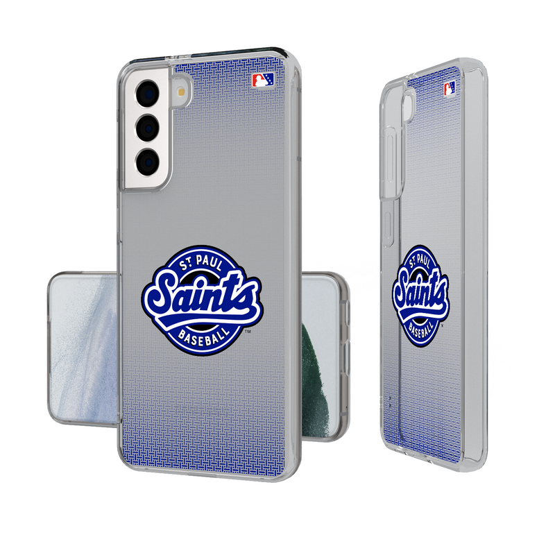 St. Paul Saints Linen Galaxy Clear Phone Case